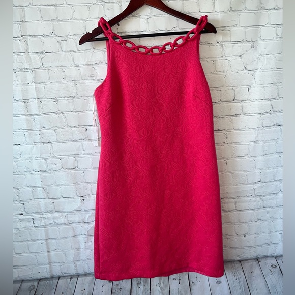 Chetta Bee Sunhee dark pink sleeveless dress size 8 - Picture 4 of 12
